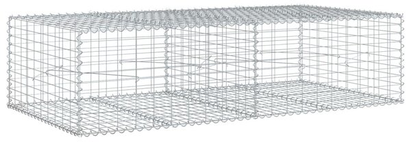 Horganyzott vas gabion kosár fedéllel 200 x 100 x 50 cm