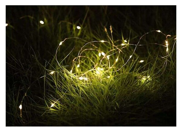 Polifach napelemes 100 LED Fényfüzér 12m (P-802)