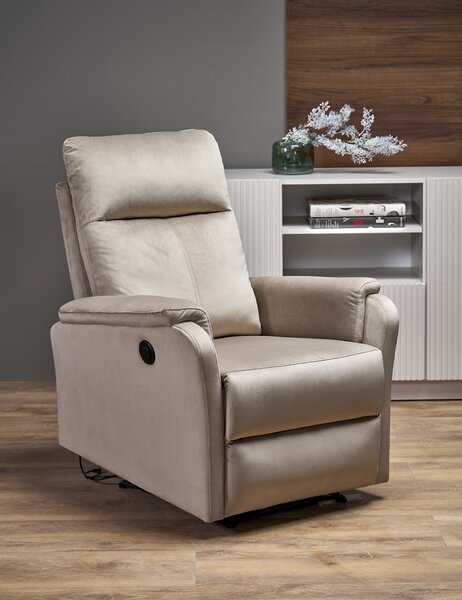 Crocus elektromos relax fotel (Szín: bézs)
