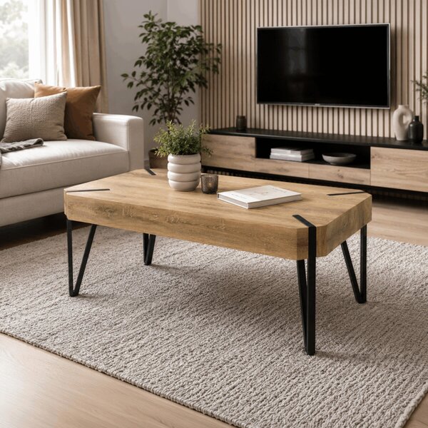 Dohányzóasztal 110 × 60 × 42 cm, MDF, tölgy AHG-241 OAK2