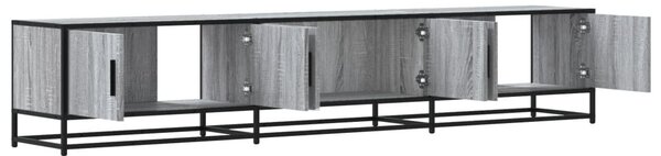 Szürke sonoma színű szerelt fa TV-szekrény 210 x 35 x 41 cm
