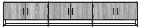 Szürke sonoma színű szerelt fa TV-szekrény 210 x 35 x 41 cm