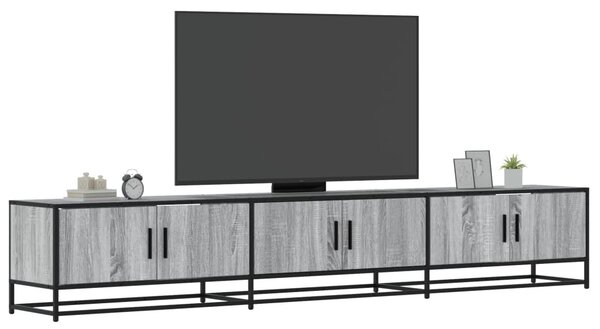 Szürke sonoma színű szerelt fa TV-szekrény 240 x 35 x 41 cm