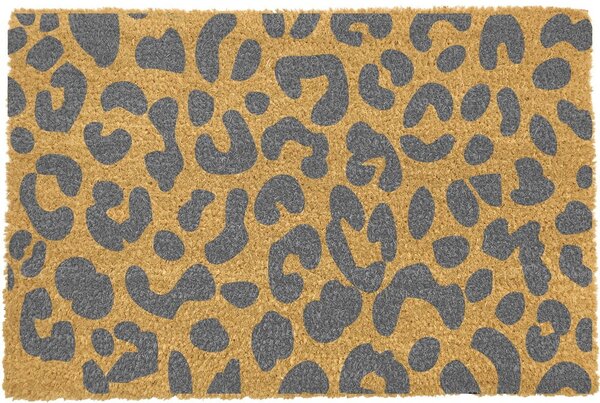 Leopard szürke természetes kókusrost lábtörlő, 40 x 60 cm - Artsy Doormats