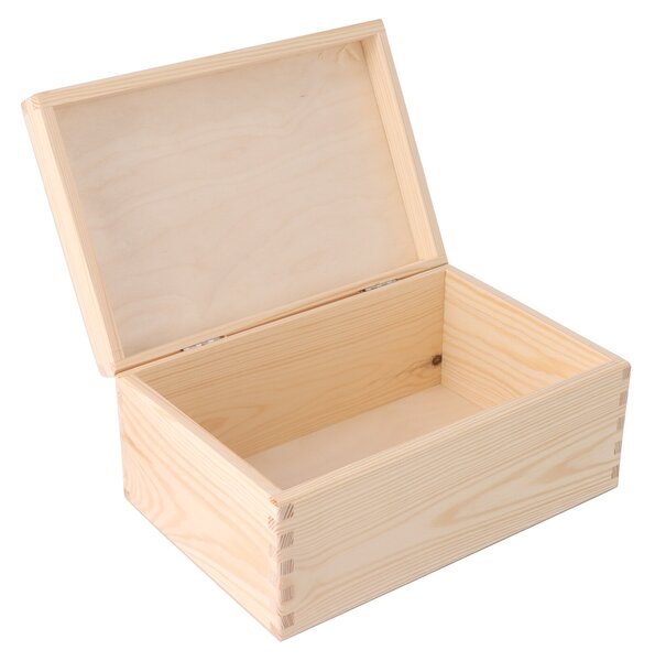 ATMOWOOD Fadoboz fedéllel 30 x 20 x 14 cm fogantyú nélkül