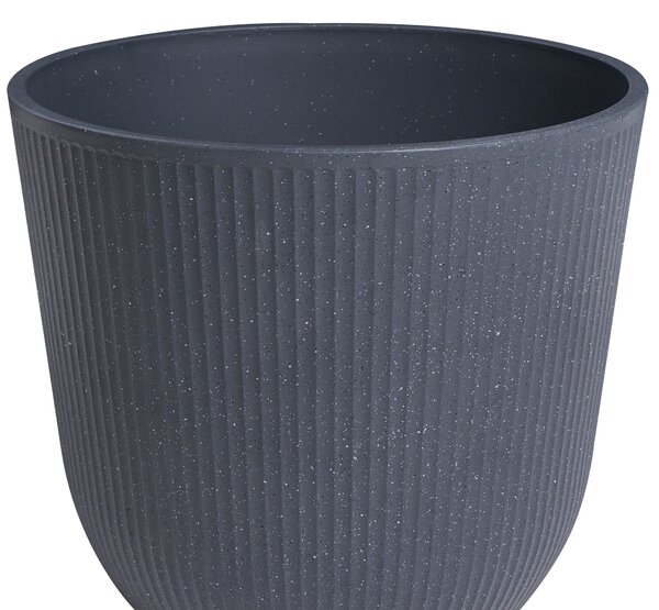 Kétdarabos virágcserép szett DRABA 44 cm Fekete