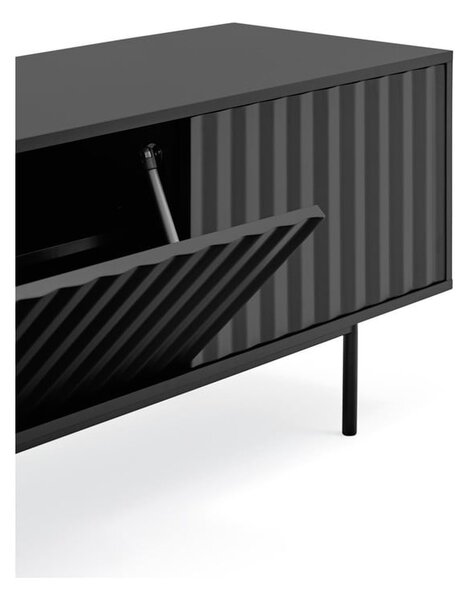 Fekete TV-állvány 180x52 cm Sierra – Teulat