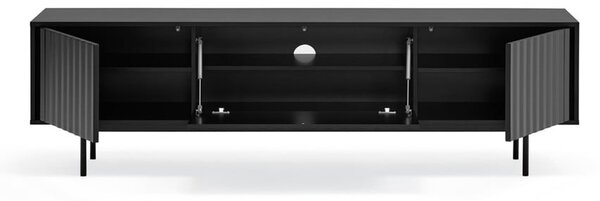 Fekete TV-állvány 180x52 cm Sierra – Teulat