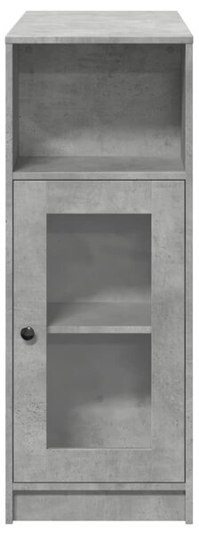 Betonszürke szerelt fa tárolórekeszes bárasztal 101x40x103,5 cm