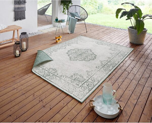 Cebu zöld-krémszínű kültéri szőnyeg, 120 x 170 cm - NORTHRUGS