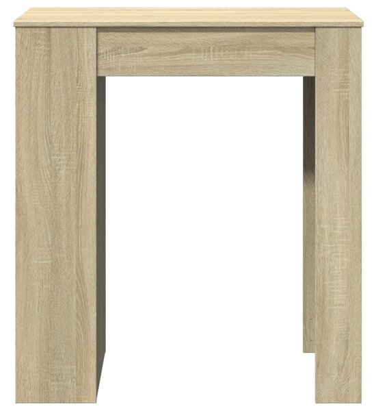 Sonoma tölgy szerelt fa bárasztal tárolókkal 95 x 47 x 103,5 cm