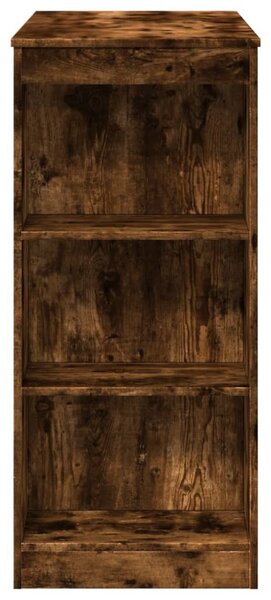 Füstös tölgy szerelt fa bárasztal tárolókkal 95 x 47 x 103,5 cm