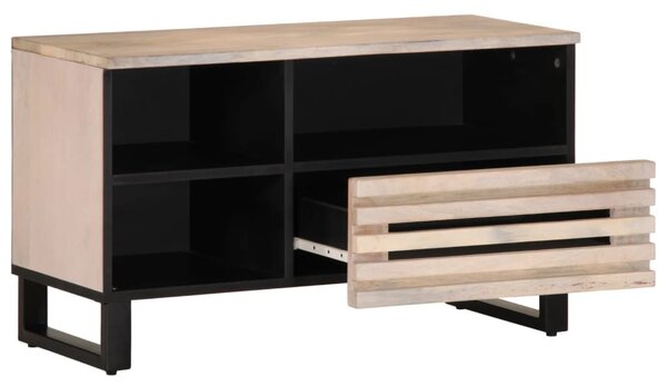 Tömör mangófa TV-szekrény 80 x 34 x 46 cm