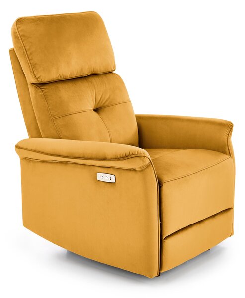 Semir elektromos relax fotel (Szín: mustársárga)