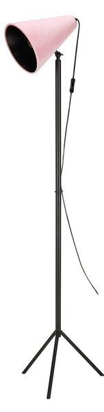 Cilla fekete állólámpa rószaszín lámpaburával, magasság 1,5 m - Markslöjd