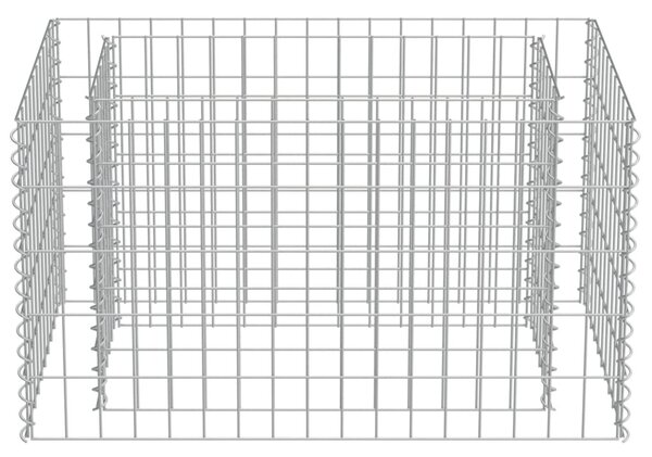 Horganyzott acél gabion magaságyás 90 x 50 x 50 cm