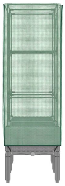 Rattan megjelenésű magaságyás melegháztakaróval 80x40x140 cm