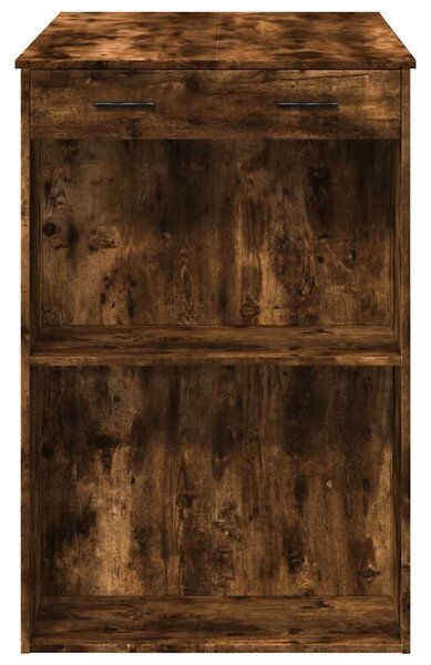 Füstös tölgy színű szerelt fa bárasztal 102 x 70 x 103,5 cm
