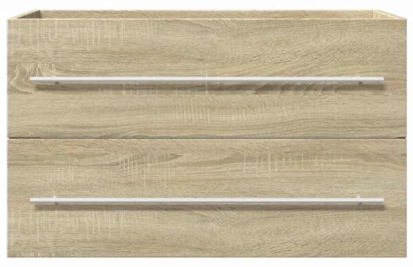 Antik fa színű szerelt fa mosdószekrény 80 x 38,5 x 48 cm