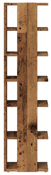 2 db antik fa színű szerelt fa cipőszekrény 28 x 27 x 102 cm