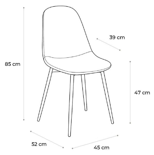 Telti étkezőgarnitúra 4+1, fehér / szürke