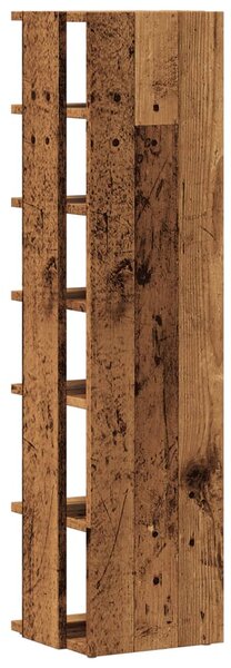 2 db antik fa színű szerelt fa cipőszekrény 28 x 27 x 102 cm