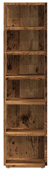 2 db antik fa színű szerelt fa cipőszekrény 28 x 27 x 102 cm