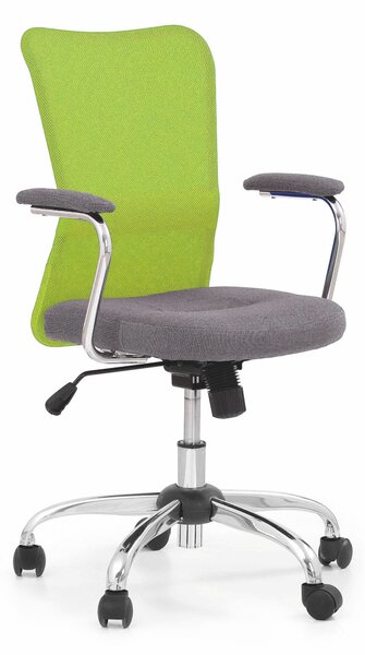 Andy ifjúsági forgószék, billenő mechanika (Szín: zöld/szürke)