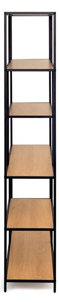 Moreno III polcrendszer, természetes fa / fekete