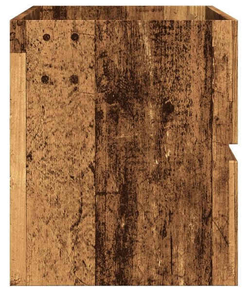 Antik fa színű szerelt fa mosdószekrény 100 x 38,5 x 45 cm