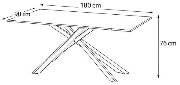 Nebida étkezőgarnitúra 4+1, fekete / szürke
