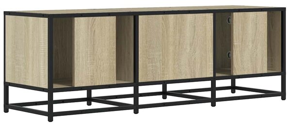 Sonoma tölgy színű szerelt fa és fém TV-szekrény 120x35x41 cm