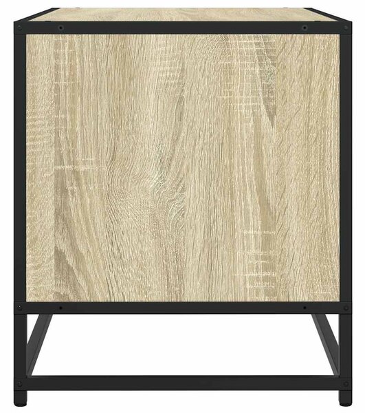 Sonoma tölgy színű szerelt fa és fém TV-szekrény 61x40x46 cm