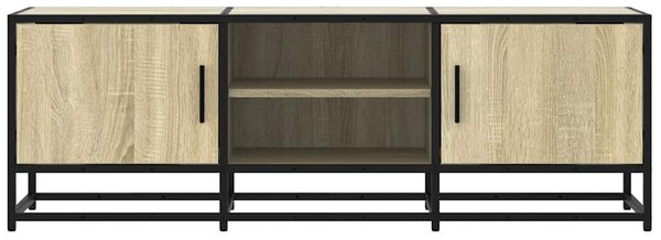 Sonoma tölgy színű szerelt fa és fém TV-szekrény 120x35x41 cm