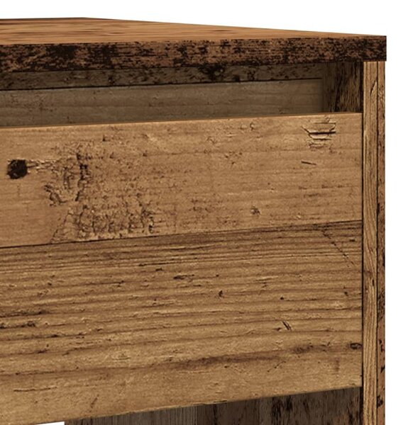 Szürke sonoma szerelt fa tálalóasztal 89x41x76,5 cm
