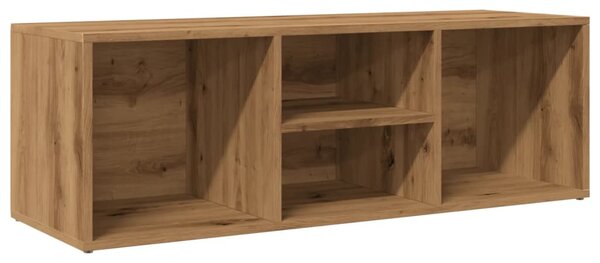 Kézműves tölgy színű szerelt fa cipőtároló pad 105 x 35 x 35 cm