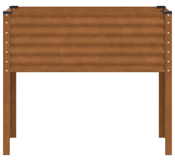 Kerti virágláda 100 x 45 x 90 cm időjárásálló acélból