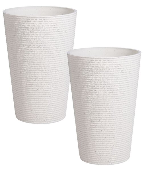 Kétdarabos virágcserép szett MEUM 35 cm Fehér