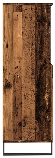 Antik fa színű szerelt fa magasszekrény 60 x 36 x 110 cm