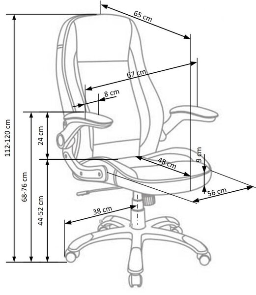 Saturn forgószék, billenő mechanika (Szín: szürke)
