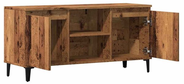Antik fa színű szerelt fa TV-szekrény 102 x 35 x 50 cm