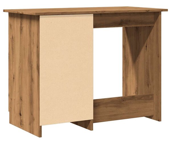 Kézműves tölgy színű szerelt fa íróasztal 100 x 50 x 76 cm