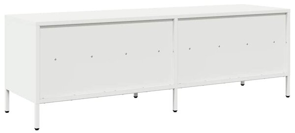 Fehér hidegen hengerelt acél TV-szekrény 135 x 39 x 43,5 cm