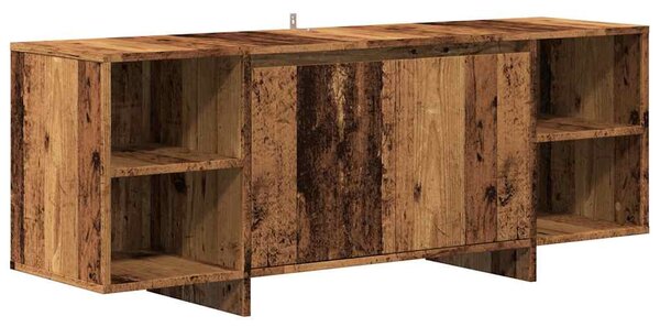 Antik fa színű szerelt fa TV-szekrény 130 x 35 x 50 cm