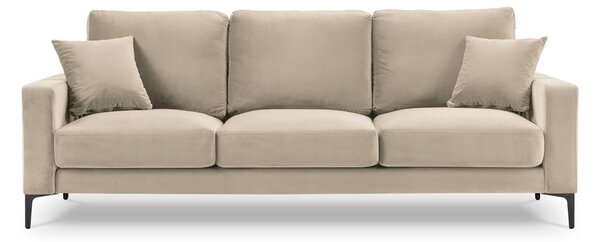 Harmony bézs bársony kanapé, 220 cm - Kooko Home