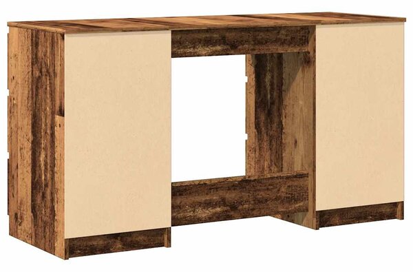 Antik fa színű szerelt fa íróasztal 140 x 50 x 77 cm