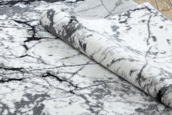 Modern COZY szőnyeg 8871 Marble, Márvány - Structural két szintű gyapjú szürke