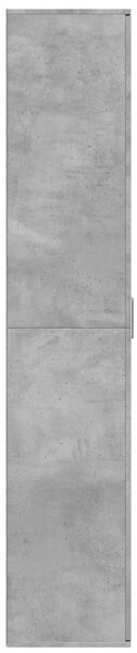 Betonszürke szerelt fa magasszekrény 80 x 35 x 180 cm