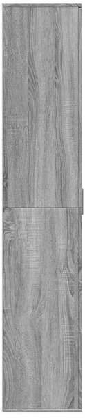 Szürke sonoma színű szerelt fa magasszekrény 80 x 35 x 180 cm