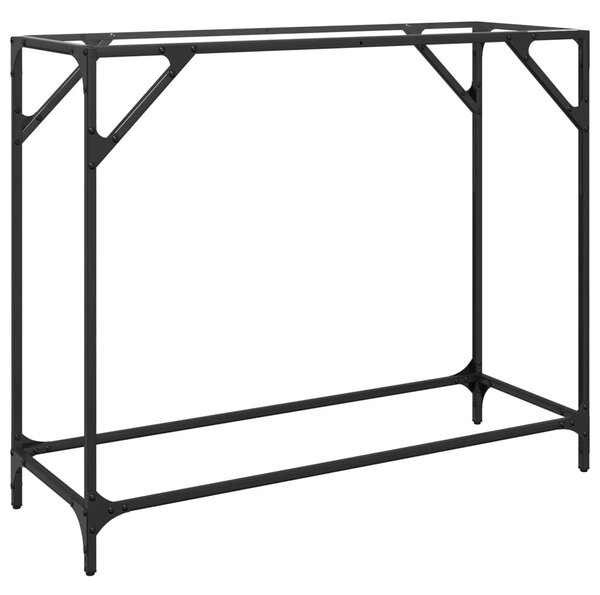 Acél tálalóasztal átlátszó üveglappal 98 x 35 x 81 cm
